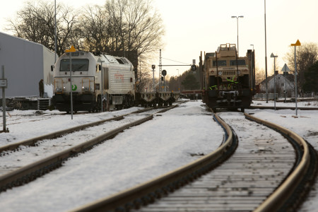 Rail cars are one of several transportation options used to move U.S. Marine Corps fighting vehicles and equipment throughout the region. Hell, Norway was the location where HMMWVs and other vehicles were loaded and transported to the location where they would train with the Telemark Battalion. Cold Response 16 improves capabilities between NATO allies and partners and creates a foundation for future cooperation. This exercise enables the NATO alliance to work together and demonstrate both our unwavering commitment to our collective defense under the North Atlantic Treaty and our ability to counter transnational threats.